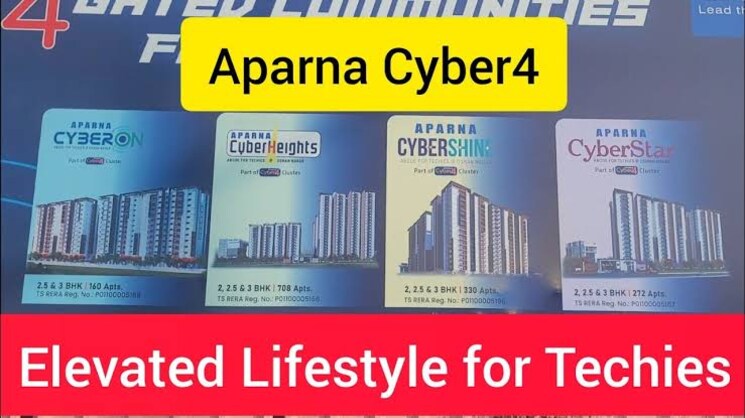 Master Plan, aparna-cyber-star 2.5 Bedroom 1614 Sq.Ft. Apartment In Osman Nagar Hyderabad 8452629