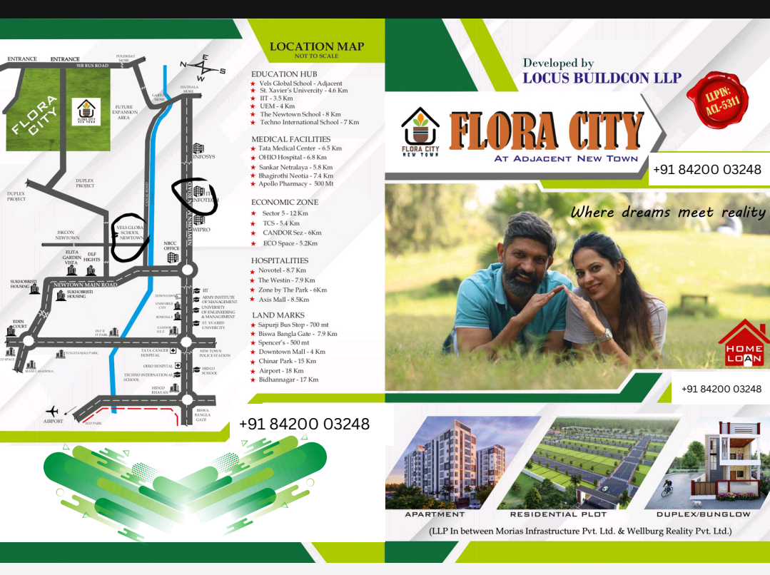 Plot For Sale in New Town Flora City