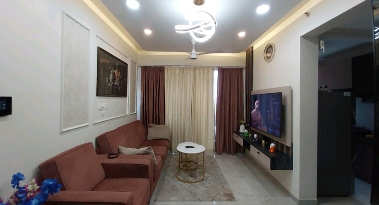 Living Room, tata-serein 2 Bedroom 900 Sq.Ft. Apartment In Pokhran Road No Two Thane 8452955