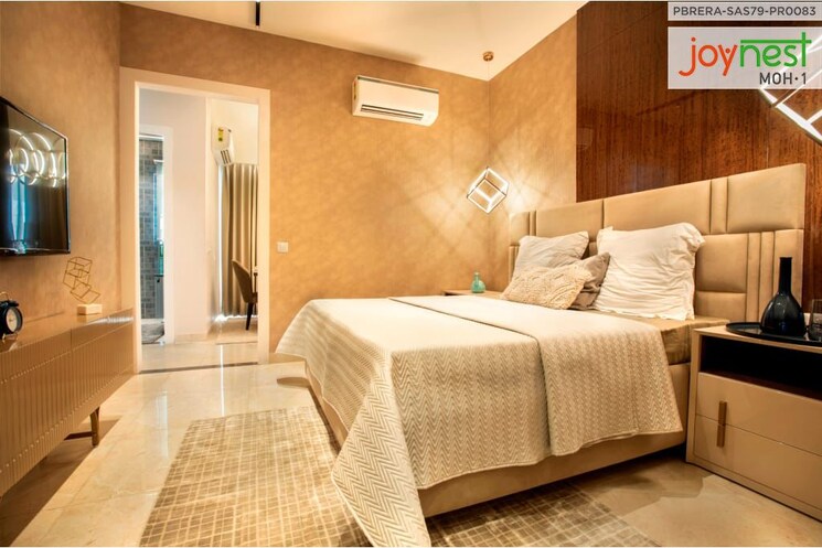 Bedroom, sushma-crescent 2 Bedroom 1310 Sq.Ft. Apartment In Dhakoli Zirakpur 8453051