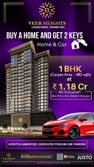 Master Plan in 1 BHK Apartment at VB Veer Heights, Louis Wadi – for Sale