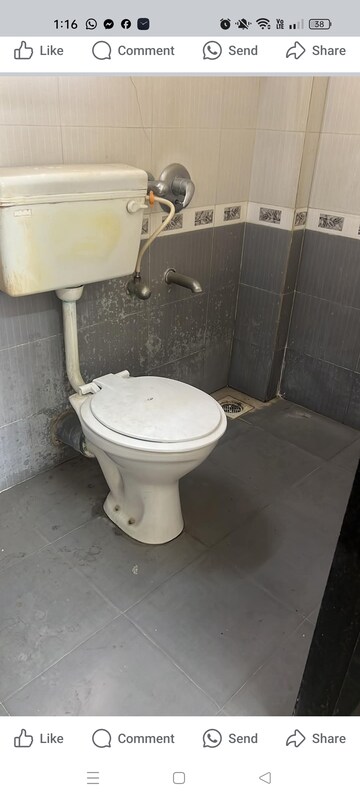 Bathroom in 1 BHK Apartment at Goregaon West View CHS, Goregaon West – for Rent