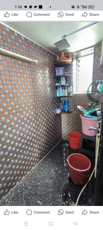 Bathroom in 2 BHK Apartment at Vrindavan CHS Malad East, Malad East – for Rent