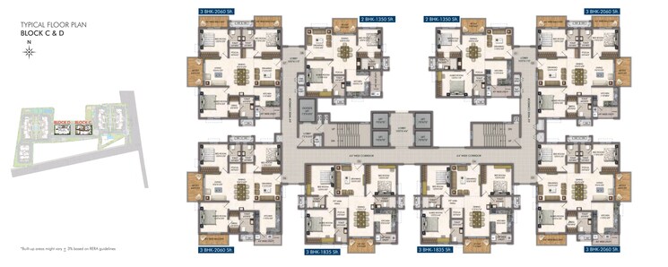 Balcony, radhey-skye 3 Bedroom 2300 Sq.Ft. Apartment In Velmala Hyderabad 8453201