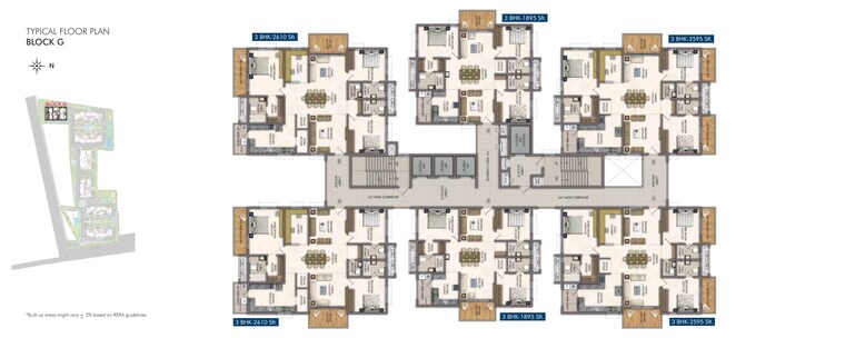 Balcony, radhey-skye 3 Bedroom 2300 Sq.Ft. Apartment In Velmala Hyderabad 8453201