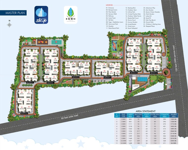 undefined, radhey-skye 3 Bedroom 2300 Sq.Ft. Apartment In Velmala Hyderabad 8453201