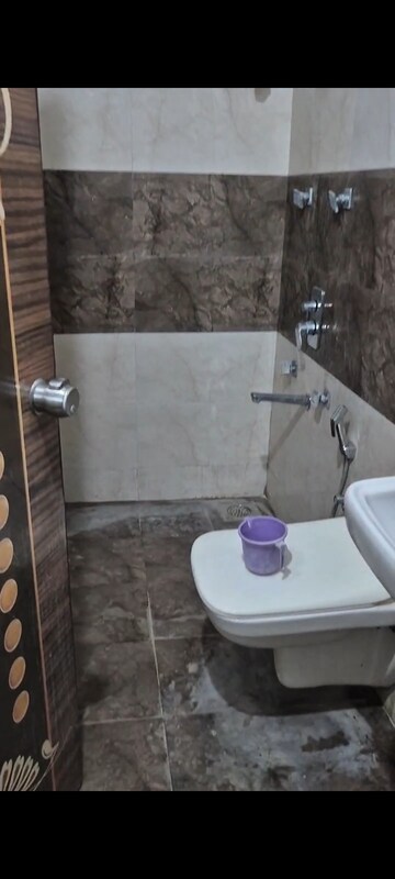 Bathroom in 3 BHK Apartment at Kadamb Pushp, Zundal – for Rent