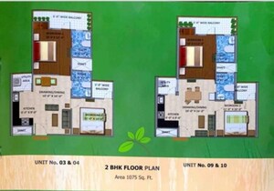Balcony in 2 BHK Apartment at DevLandcon Hitaishi Heights, Raj Nagar Extension – for Sale