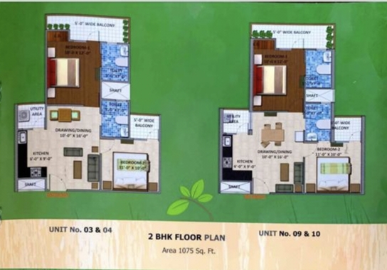 Balcony in 2 BHK Apartment at DevLandcon Hitaishi Heights, Raj Nagar Extension – for Sale