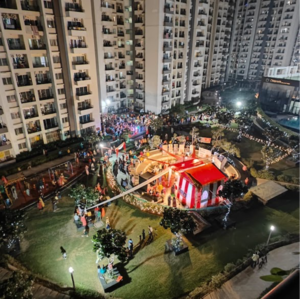 Living Room in 2 BHK Apartment at ABA Cherry County, Tech Zone Greater Noida – for Sale