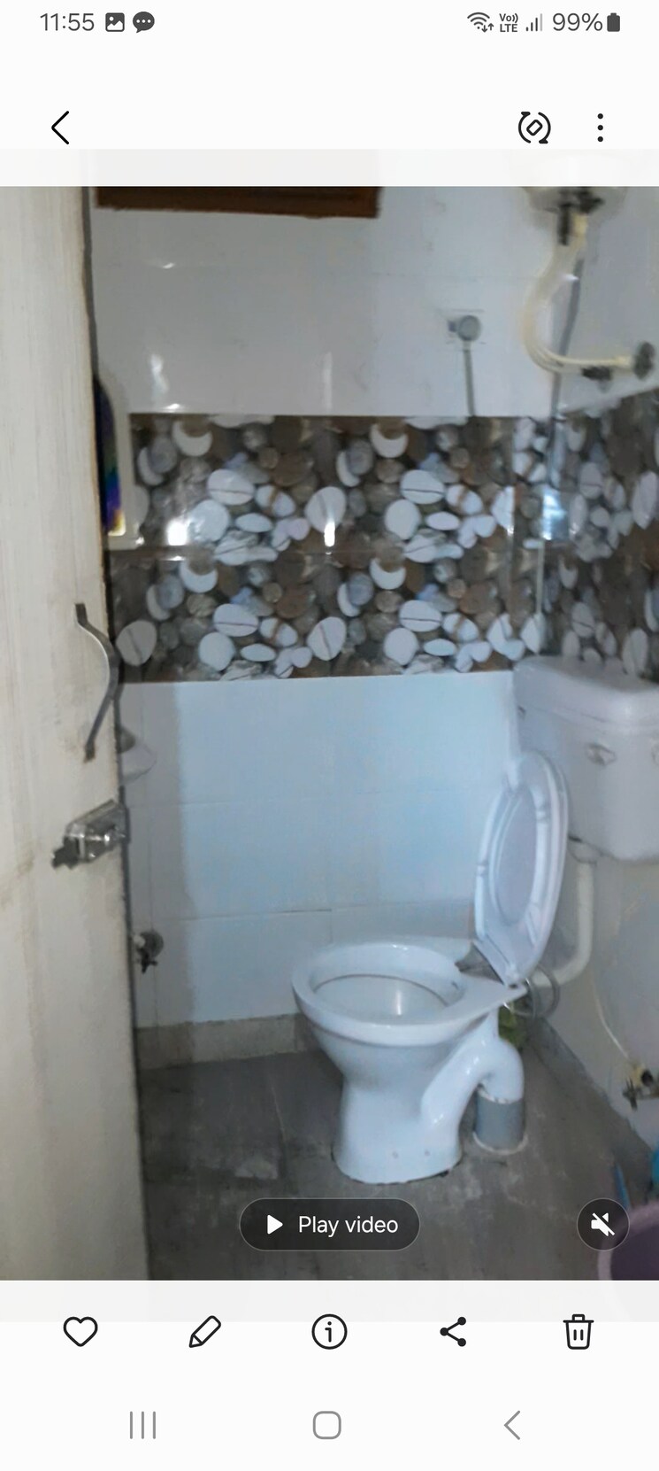 Bathroom, guru angad nagar 2.5 Bedroom 540 Sq.Ft. Builder Floor In Guru Angad Nagar Delhi 8453774