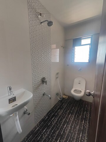 Bathroom in 1 BHK Apartment at Vasundhara Heights, Mulund West – for Rent