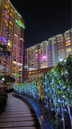 Living Room in 2 BHK Apartment at ABA Cherry County, Tech Zone Greater Noida – for Sale