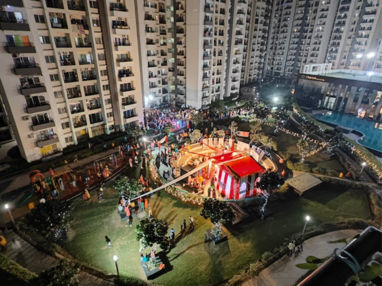 Living Room, aba-cherry-county 2 Bedroom 891 Sq.Ft. Apartment In Tech Zone Greater Noida Greater Noida 8453809