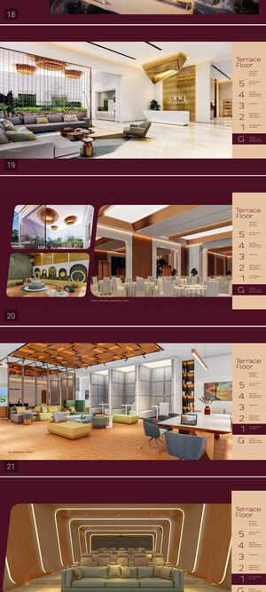 Balcony in 4 BHK Apartment at Raghava Cinq, Financial District – for Sale