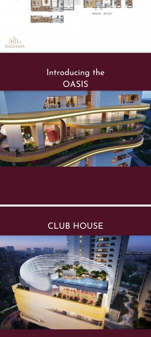 Master Plan in 4 BHK Apartment at Raghava Cinq, Financial District – for Sale