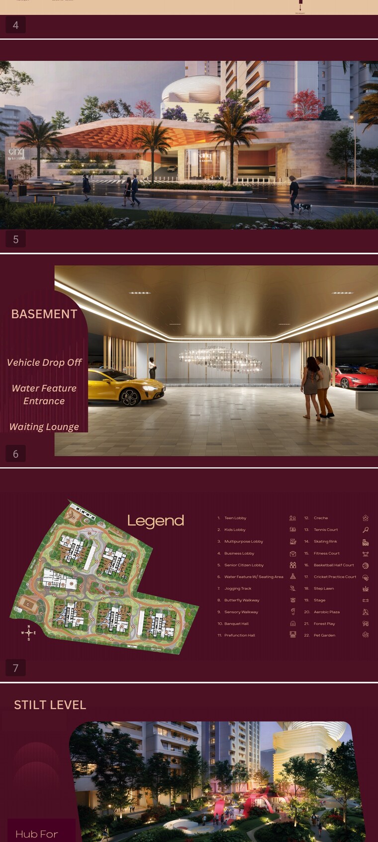 Master Plan, raghava-cinq 4 Bedroom 3600 Sq.Ft. Apartment In Financial District Hyderabad 8453940