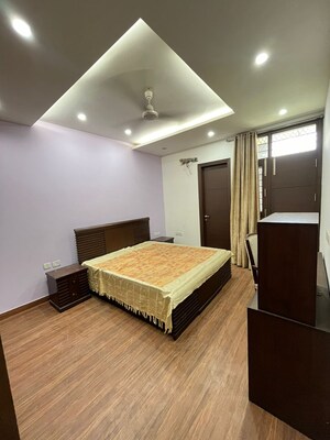 Bedroom in 3 BHK Builder Floor at Nehru Enclave – for Sale