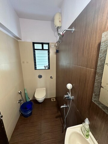 Bathroom in 1 BHK Apartment at Blue Mountain Towers, Shashtri Nagar – for Rent