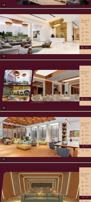 Balcony in 4 BHK Apartment at Raghava Cinq, Financial District – for Sale