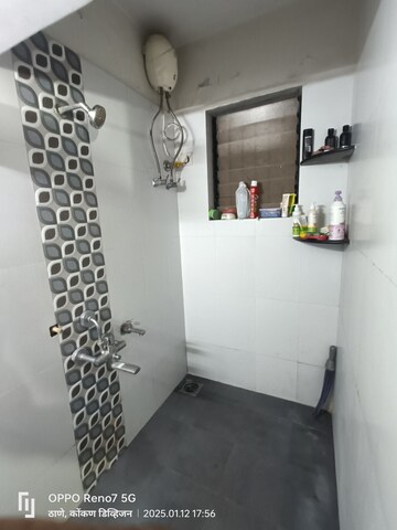 Bathroom in 1 BHK Apartment at Happy Valley, Manpada – for Rent