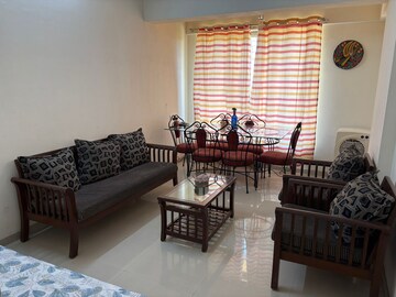 Living Room in 1 BHK Apartment at Cosmos Lounge, Manpada – for Rent