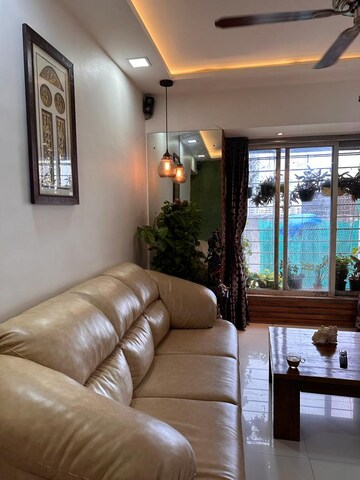 Living Room in 3 BHK Apartment at Group Seven Rushi Heights, Goregaon East – for Rent