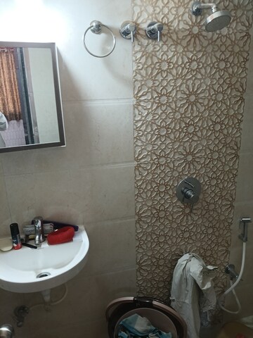 Bathroom in 1 BHK Apartment at Growmore Emerald, Malad West – for Rent