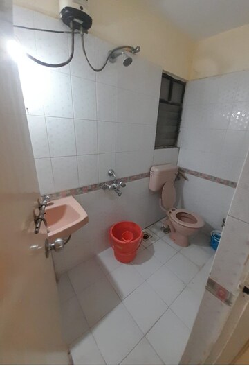 Bathroom in 2 BHK Apartment at Goel Ganga Hill Mist Garden, Kondhwa – for Rent