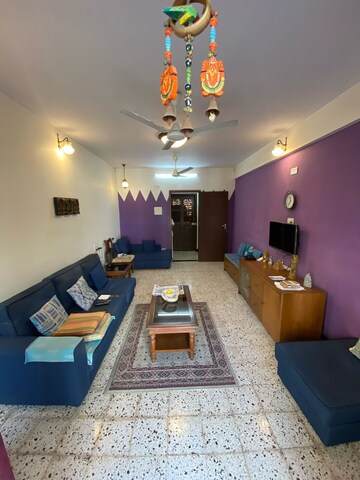 Living Room in 3 BHK Apartment at Louisiana Apartment, Santacruz West – for Rent