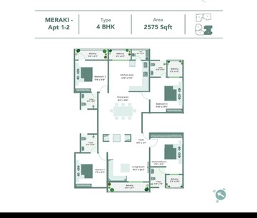 Master Plan in 4 BHK Apartment at Yeshwanthpur – for Sale