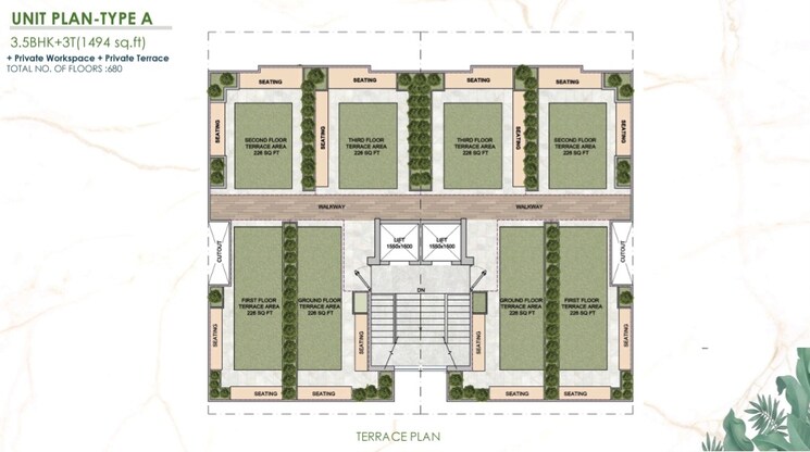 Exterior View, smart-world-gems 3.5 Bedroom 1494 Sq.Ft. Builder Floor In Sector 89 Gurgaon 8455827