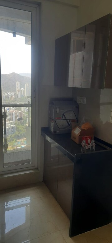Bathroom in 2 BHK Apartment at Mahavir Kalpavruksha, Ghodbunder Road – for Rent