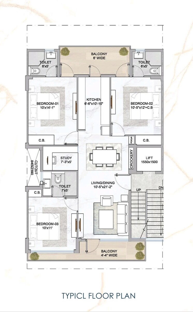 Exterior View, smart-world-gems 3.5 Bedroom 1494 Sq.Ft. Builder Floor In Sector 89 Gurgaon 8455827