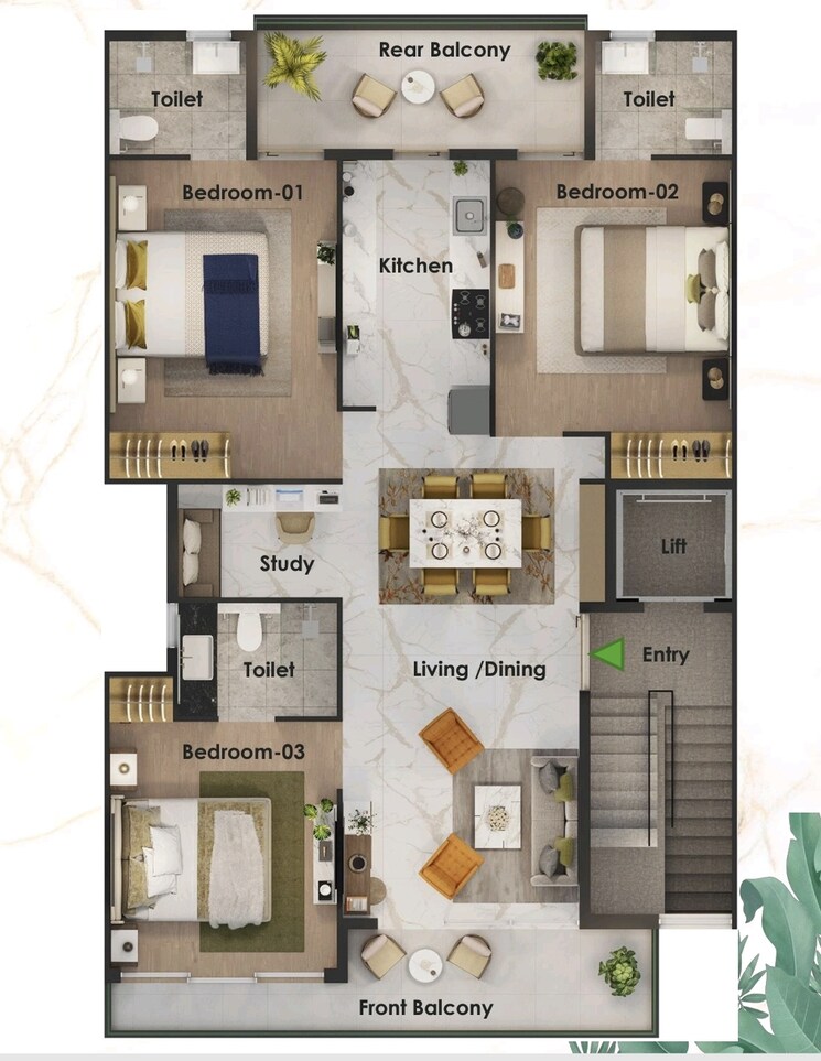 Exterior View, smart-world-gems 3.5 Bedroom 1494 Sq.Ft. Builder Floor In Sector 89 Gurgaon 8455827