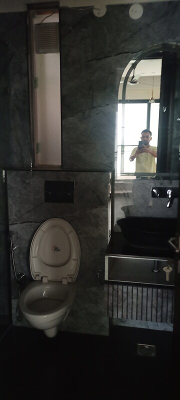 Bathroom in 4 BHK Builder Floor at Ansal Sushant Lok I, Sector 43 – for Rent