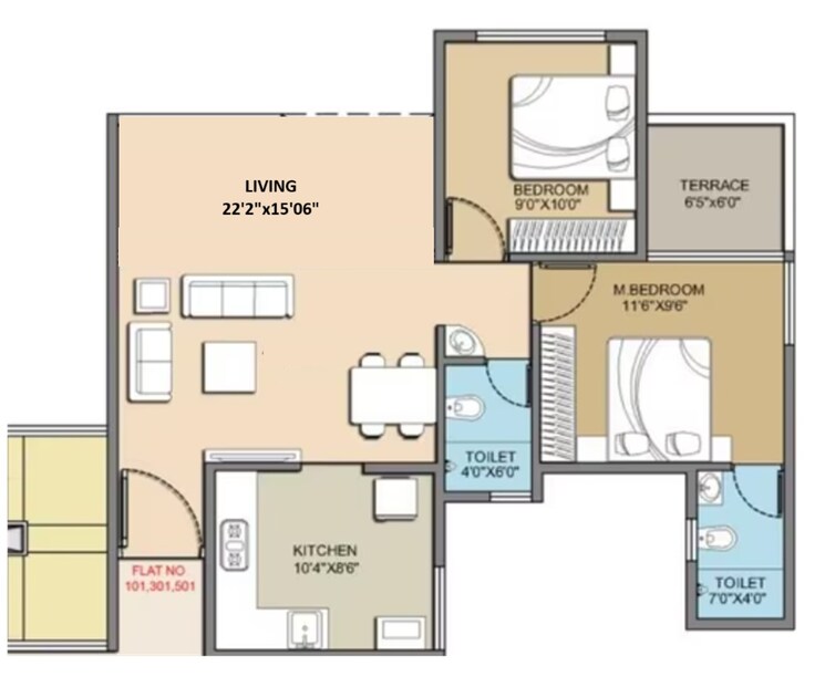 Master Plan, today-global-anandam 2 Bedroom 675 Sq.Ft. Apartment In Kharghar Navi Mumbai 7986339