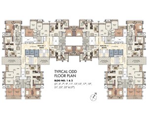 Staircase in 2 BHK Apartment at Paradise Sai World Legend, Kalyan West – for Sale