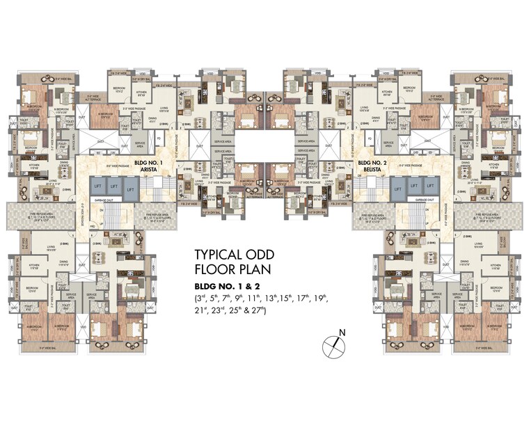 undefined, paradise-sai-world-legend 2 Bedroom 715 Sq.Ft. Apartment In Kalyan West Thane 8455944