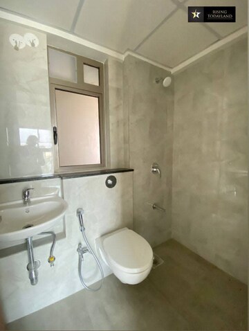 Bathroom in 1 BHK Apartment at Sheth Irene, Malad West – for Rent