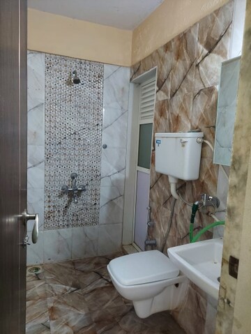 Bathroom in 1 BHK Apartment at Raunak Bliss Phase A3, Ghodbunder Road – for Rent