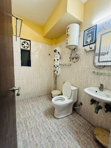 Bathroom in 3 BHK Apartment at Loharuka Green Heights, Rajarhat New Town – for Rent