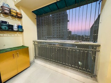 Balcony in 3 BHK Apartment at Loharuka Green Heights, Rajarhat New Town – for Rent