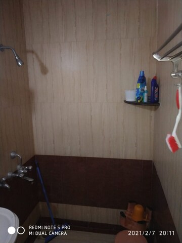 Bathroom in 1 BHK Apartment at Raunak Bliss Phase A3, Ghodbunder Road – for Rent