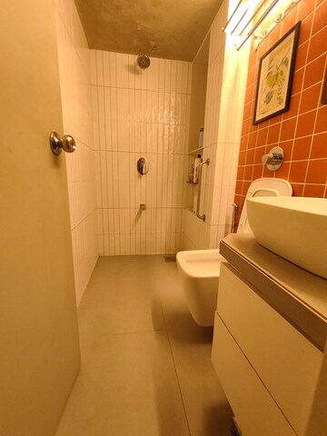 Bathroom in 2 BHK Apartment at Navyug Society – for Rent