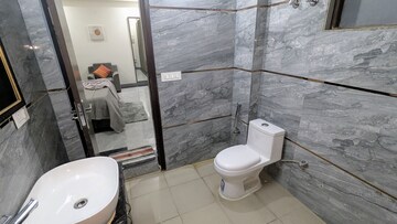 Bathroom in 2 BHK Builder Floor at Ashok Vihar Sector 3, Sector 3 – for Rent