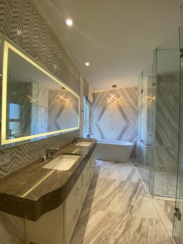 Attached Bathroom in 4 BHK Apartment at Bhartiya City Leela Residences, Thanisandra Main Road – for Rent