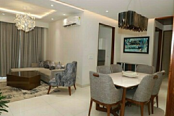 Building Lobby in 3 BHK Apartment at Motia Blue Ridge, Dhakoli Village – for Sale