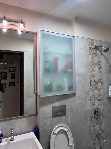 Bathroom in 2 BHK Apartment at Omkar Ananta, Goregaon East – for Rent