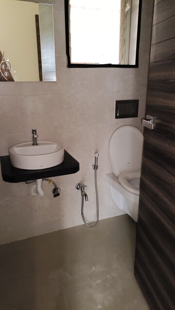 Bathroom in 1 BHK Apartment at Hiranandani Estate Solitaire C, Ghodbunder Road – for Rent